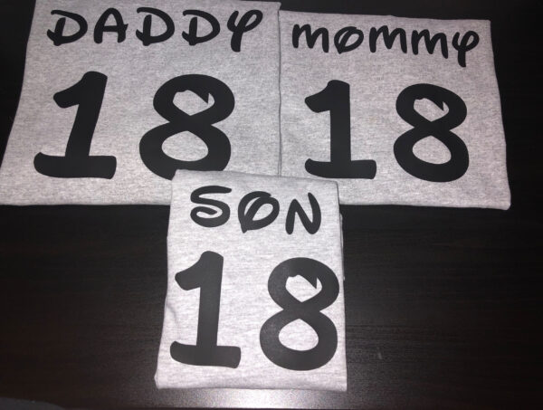 Pre-designed Disney Jersey t-shirt custom tee shirt.  Available in kids and adult sizes.